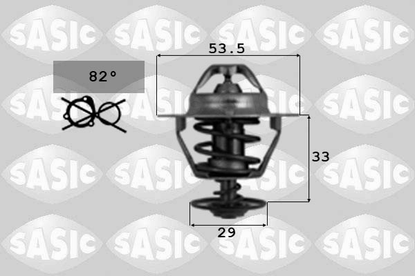 SASIC 9000107 Termostato, Refrigerante-Termostato, Refrigerante-Ricambi Euro