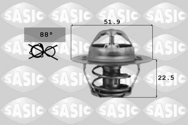 SASIC 9000124 Termostato, Refrigerante-Termostato, Refrigerante-Ricambi Euro