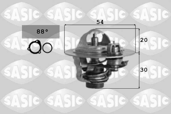 SASIC 9000298 Termostato, Refrigerante-Termostato, Refrigerante-Ricambi Euro