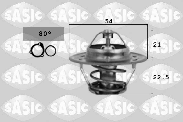 SASIC 9000318 Termostato, Refrigerante-Termostato, Refrigerante-Ricambi Euro