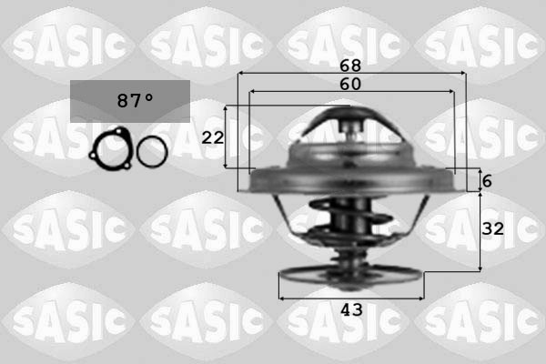 SASIC 9000367 Termostato, Refrigerante-Termostato, Refrigerante-Ricambi Euro