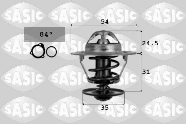 SASIC 9000393 Termostato, Refrigerante-Termostato, Refrigerante-Ricambi Euro