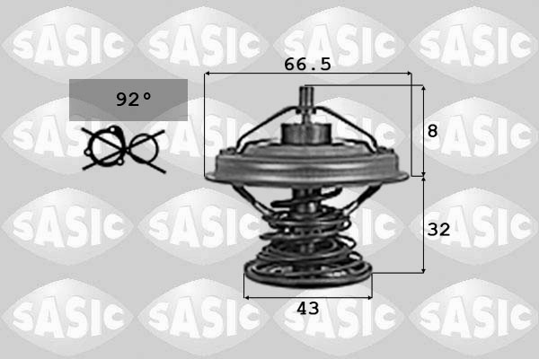 SASIC 9000701 Termostato, Refrigerante-Termostato, Refrigerante-Ricambi Euro