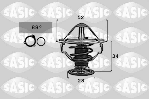 SASIC 9000714 Termostato, Refrigerante