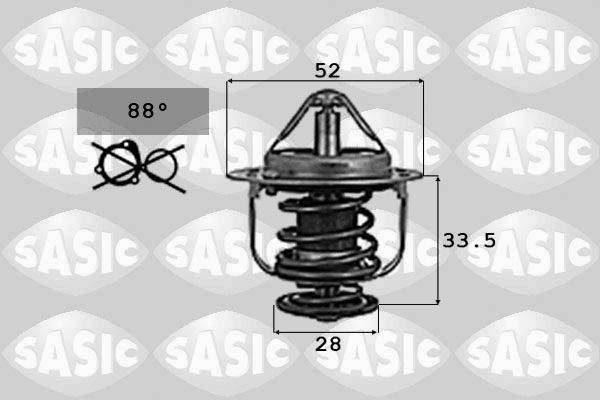 SASIC 9000715 Termostato, Refrigerante-Termostato, Refrigerante-Ricambi Euro