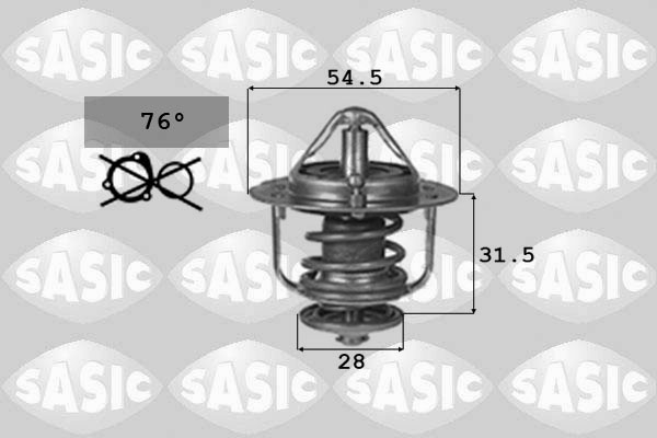 SASIC 9000725 Termostato, Refrigerante-Termostato, Refrigerante-Ricambi Euro
