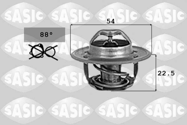 SASIC 9000727 Termostato, Refrigerante-Termostato, Refrigerante-Ricambi Euro