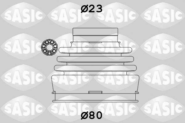 SASIC 9004630 Kit cuffia, Semiasse-Kit cuffia, Semiasse-Ricambi Euro