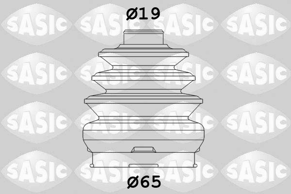 SASIC 9004723 Kit cuffia, Semiasse-Kit cuffia, Semiasse-Ricambi Euro