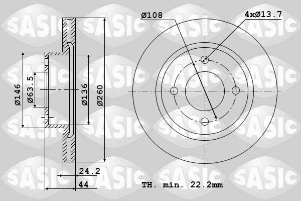 SASIC 9004808J Discofreno