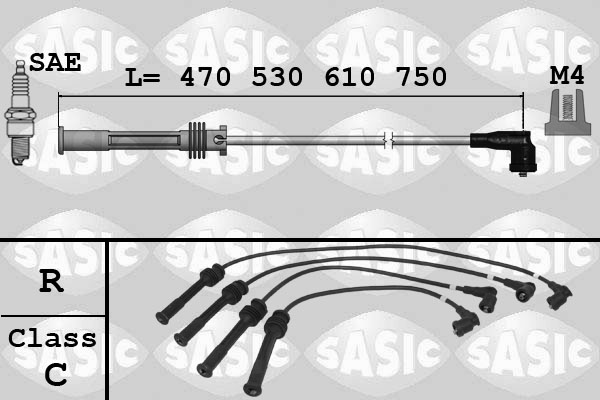 SASIC 9284013 Kit cavi accensione