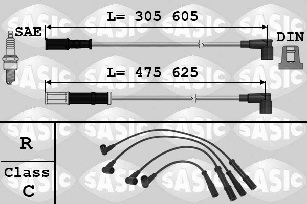 SASIC 9286014 Ignition Cable Kit