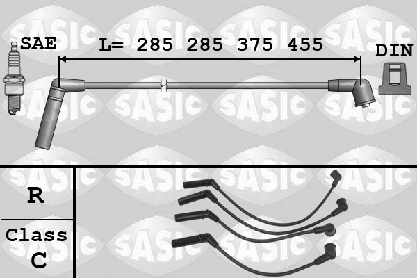 SASIC 9286059 Kit cavi accensione-Kit cavi accensione-Ricambi Euro