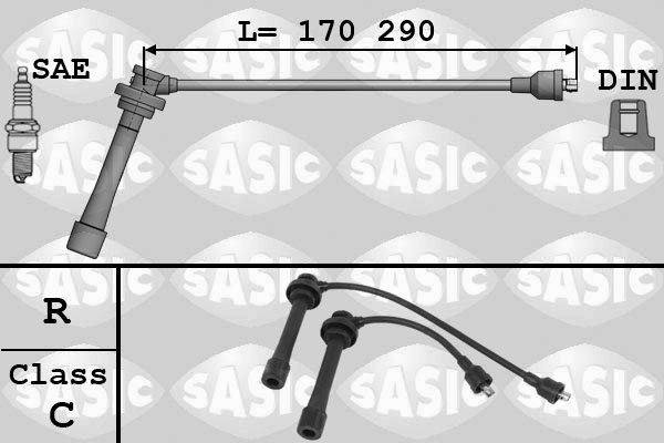 SASIC 9286062 Kit cavi accensione-Kit cavi accensione-Ricambi Euro