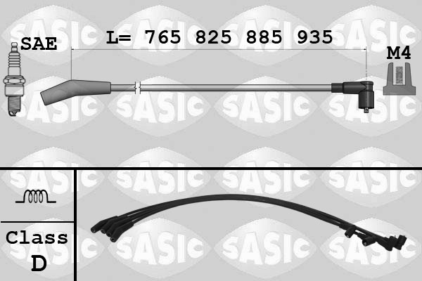 SASIC 9286070 Ignition Cable Kit for FORD MAZDA