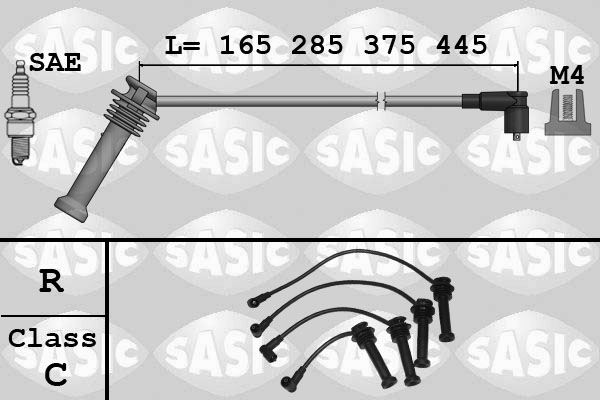 SASIC 9286079 Kit cavi accensione-Kit cavi accensione-Ricambi Euro