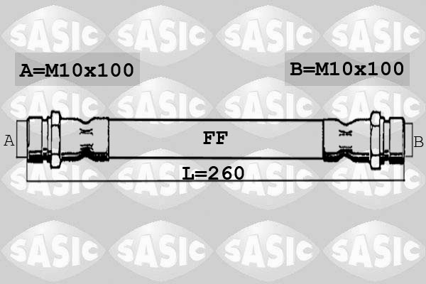 SASIC SBH0165 Flessibile del freno-Flessibile del freno-Ricambi Euro