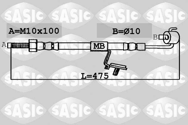 SASIC SBH6320 Brzdová hadice