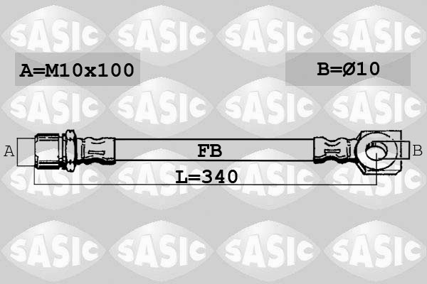 SASIC SBH6363 Flessibile del freno-Flessibile del freno-Ricambi Euro
