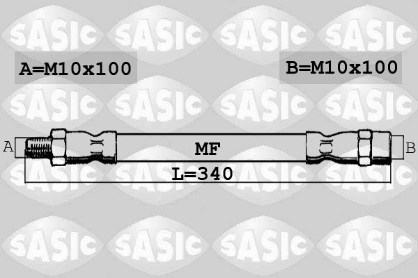 SASIC SBH6380 Flessibile del freno-Flessibile del freno-Ricambi Euro