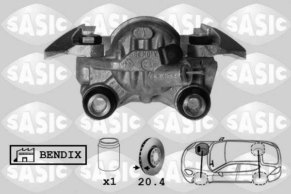 SASIC SCA0025 Pinza freno-Pinza freno-Ricambi Euro