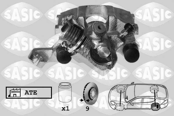 SASIC SCA6158 Pinza freno-Pinza freno-Ricambi Euro