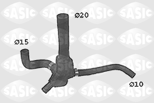 SASIC SWH4279 Flessibile radiatore-Flessibile radiatore-Ricambi Euro