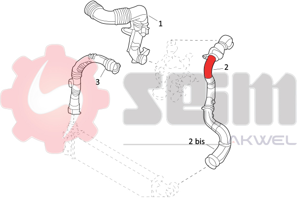 Laddluftslang reservdelar Autofrance AB