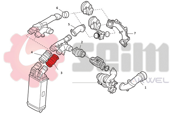 Laddluftslang reservdelar Autofrance AB
