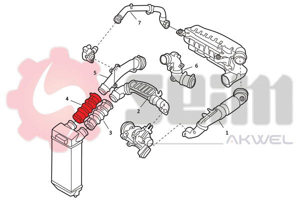 Laddluftslang reservdelar Autofrance AB