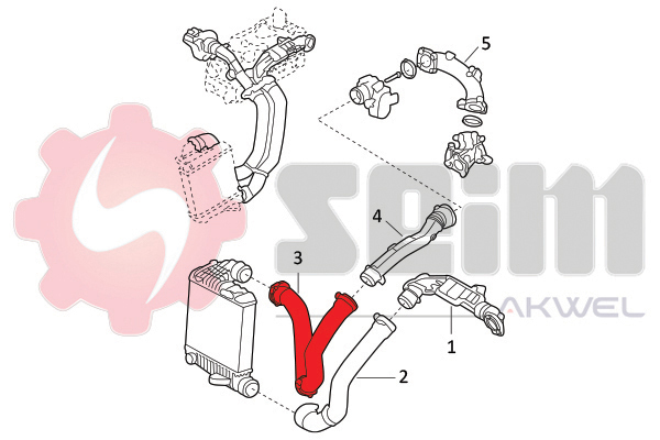 Laddluftslang reservdelar Autofrance AB