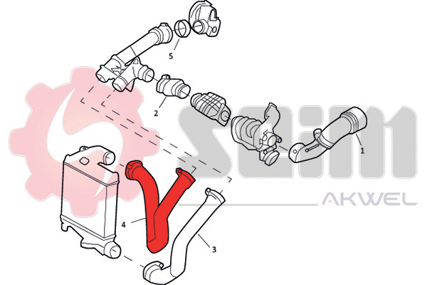 Laddluftslang reservdelar Autofrance AB