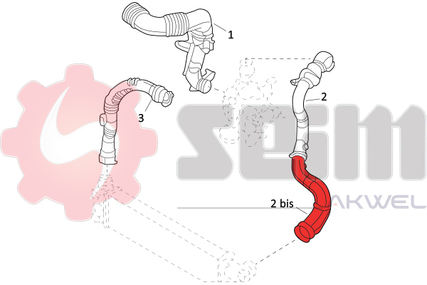 Laddluftslang reservdelar Autofrance AB