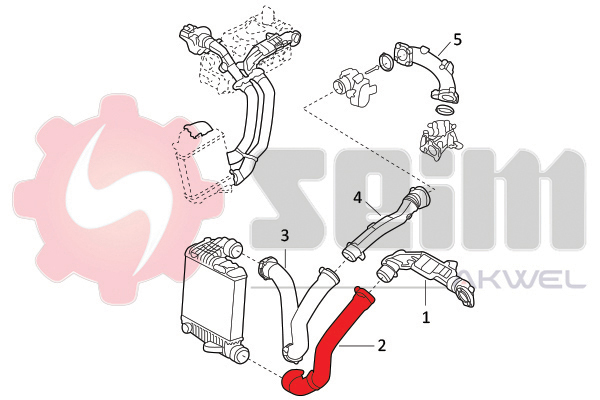 Laddluftslang reservdelar Autofrance AB