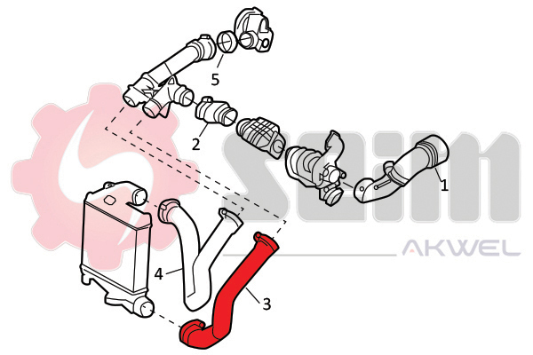 Laddluftslang reservdelar Autofrance AB