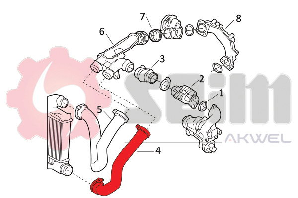 Laddluftslang reservdelar Autofrance AB