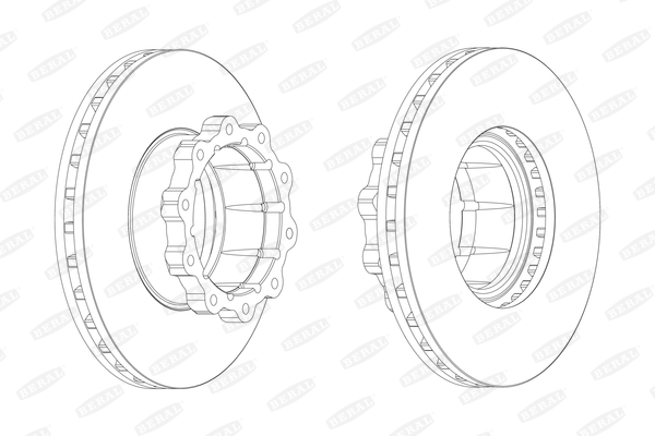 BERAL BCR120A спирачен диск