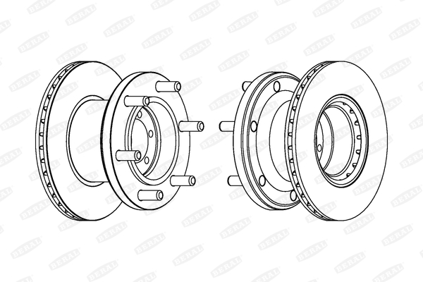 BERAL BCR133A спирачен диск