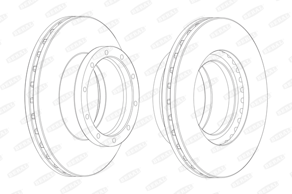 BERAL BCR145A спирачен диск