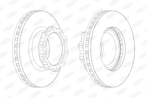 BERAL BCR147A спирачен диск