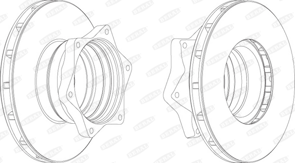 BERAL BCR164A спирачен диск