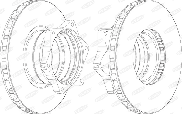 BERAL BCR165A спирачен диск