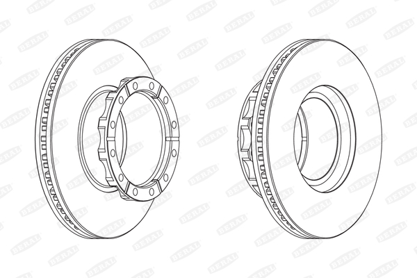 BERAL BCR173A спирачен диск