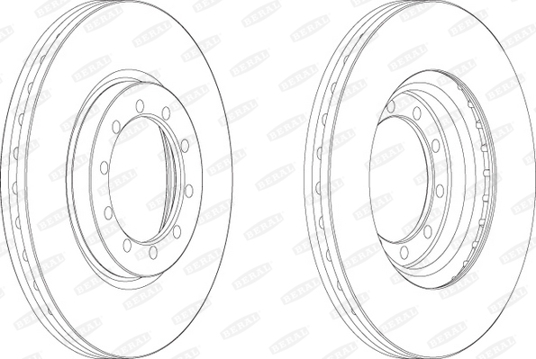 BERAL BCR182A спирачен диск