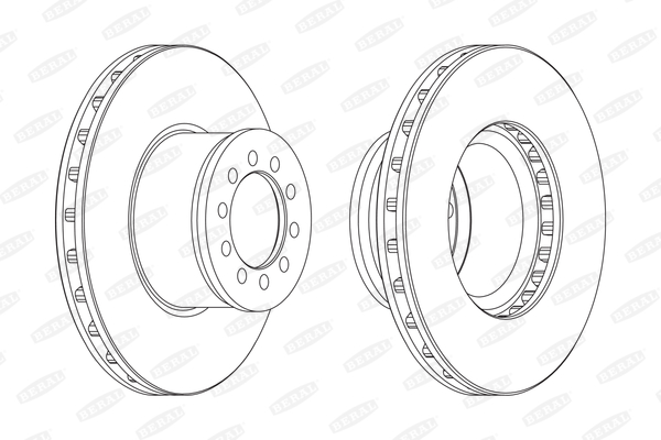 BERAL BCR186A спирачен диск