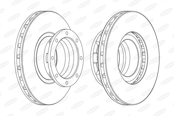BERAL BCR187A спирачен диск
