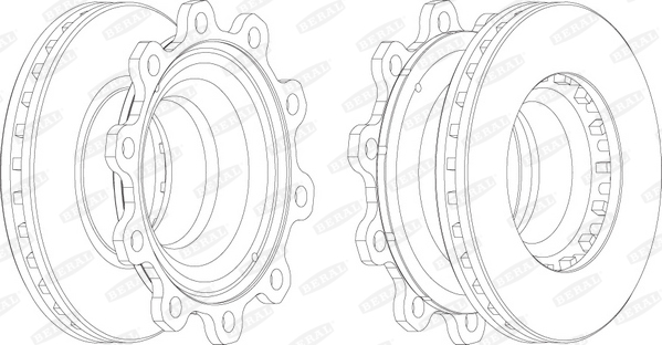 BERAL BCR193A спирачен диск