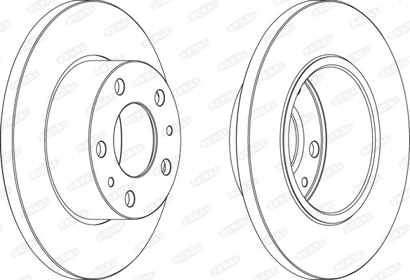 BERAL BCR195A спирачен диск