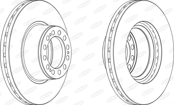 BERAL BCR201A спирачен диск