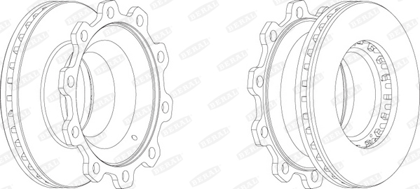 BERAL BCR205A спирачен диск